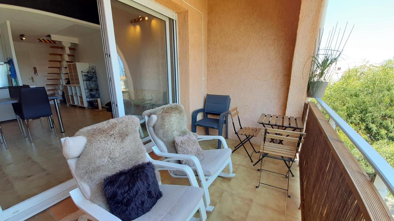 Charmant Appartement Vue Mer A 100M De La Plage. Saint Aygulf Dış mekan fotoğraf